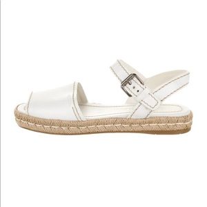 Prada leather espadrilles
